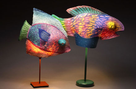 Two Fish Lamps
